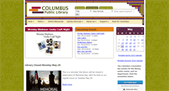Desktop Screenshot of columbuspubliclibrary.info